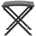 Kruk inklapbaar poly rattan bruin