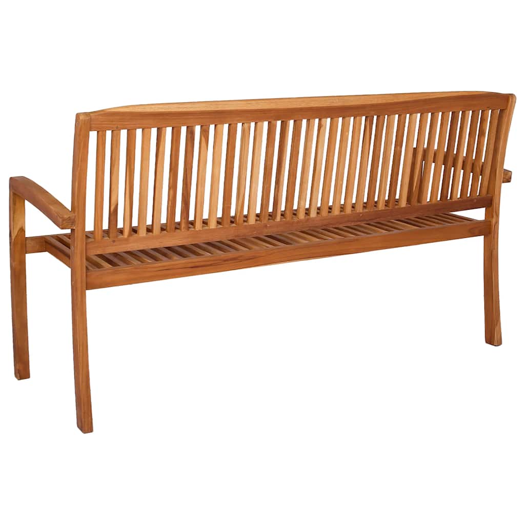 Tuinbank 3-zits stapelbaar 159 cm massief teakhout