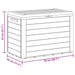 Tuinbox 78x44x55 cm antraciet