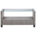 6-delige Loungeset met kussens poly rattan donkergrijs