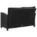 Tuinbank 2-zits met kussens 124 cm poly rattan zwart