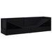 Tuinbed met kussens poly rattan zwart