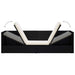 Tuinbed met kussens poly rattan zwart