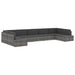 Hoekbank Met Linkerarmleuning Sectioneel Poly Rattan Zwart 1 Hoekbank (linkerarmleuning)