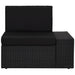 Hoekbank Met Linkerarmleuning Sectioneel Poly Rattan Zwart 1 Hoekbank (linkerarmleuning)