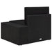Hoekbank Met Linkerarmleuning Sectioneel Poly Rattan Zwart 1 Hoekbank (linkerarmleuning)