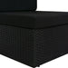 Hoekbank Met Linkerarmleuning Sectioneel Poly Rattan Zwart 1 Hoekbank (linkerarmleuning)