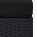 Hoekbank Met Linkerarmleuning Sectioneel Poly Rattan Zwart 1 Hoekbank (linkerarmleuning)