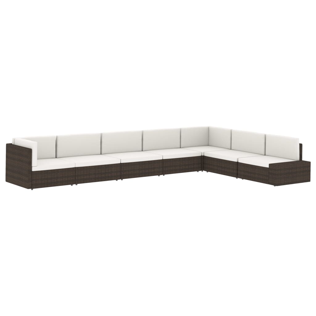 Hoekbank Met Linkerarmleuning Sectioneel Poly Rattan Zwart 1 Hoekbank (linkerarmleuning)