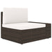 3-Delige Loungeset Poly Rattan Bruin 1 Hoekbank (linkerarmleuning) + hoekbank (rechterarmleuning) + salontafel