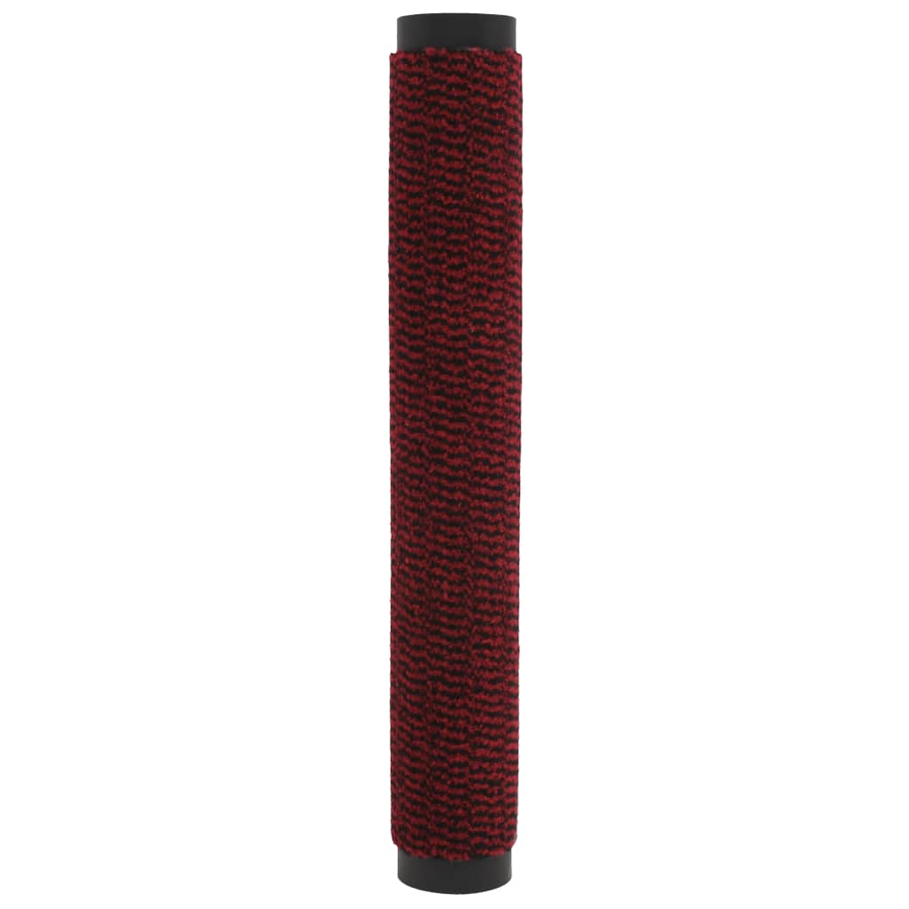 Droogloopmatten 2 st rechthoekig getuft 60x90 cm rood