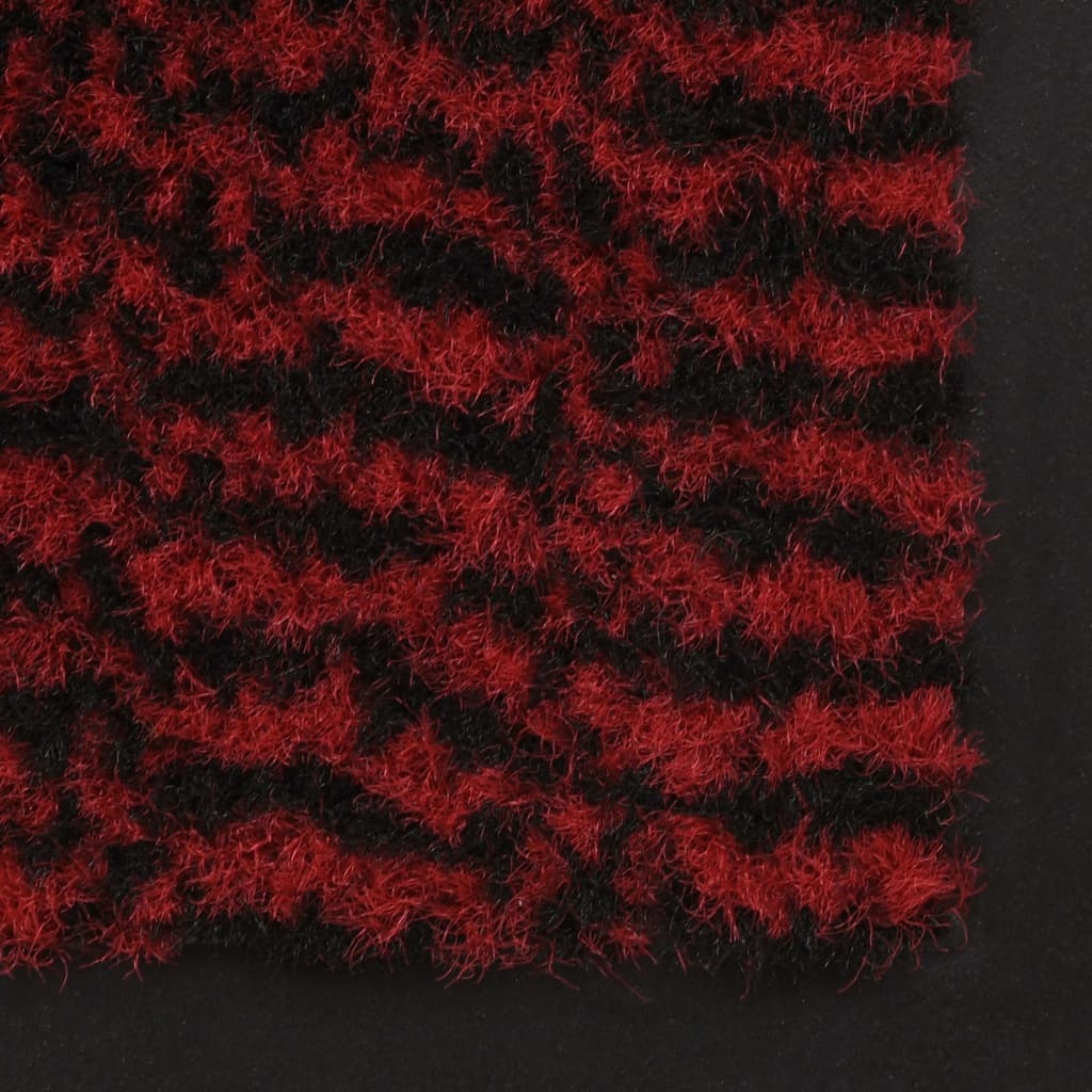 Droogloopmatten 2 st rechthoekig getuft 60x90 cm rood