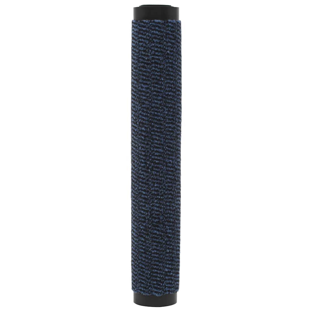 Droogloopmatten 2 st rechthoekig getuft 60x90 cm blauw