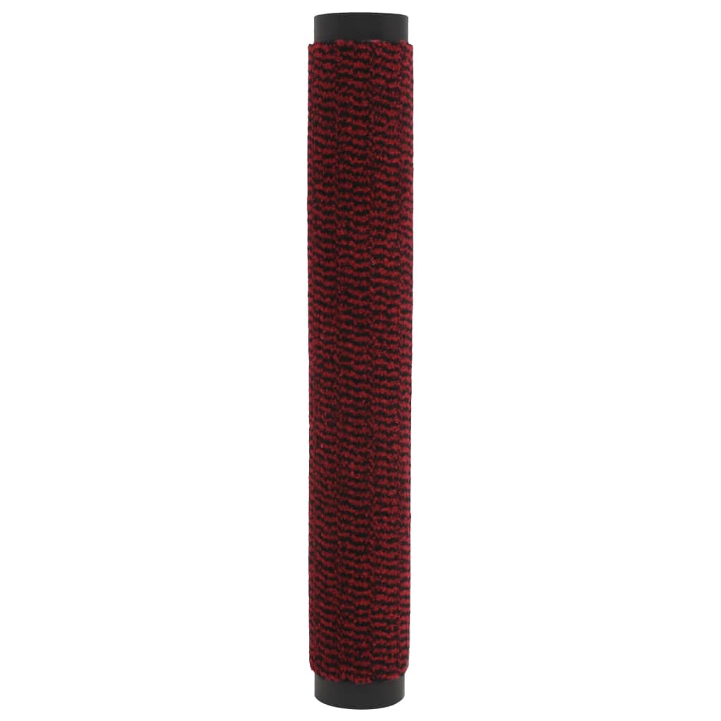 Droogloopmatten 2 st rechthoekig getuft 80x120 cm rood