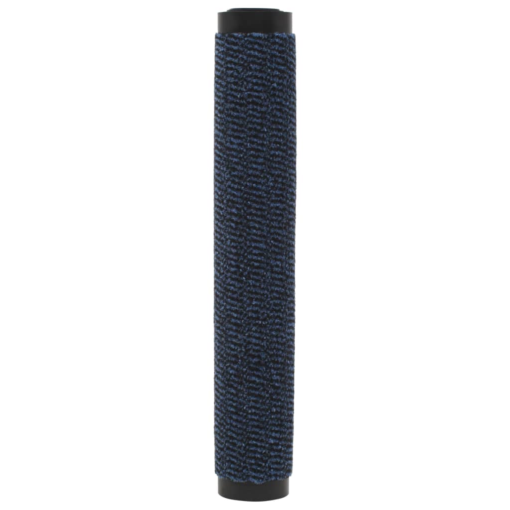 Droogloopmatten 2 st rechthoekig getuft 80x120 cm blauw