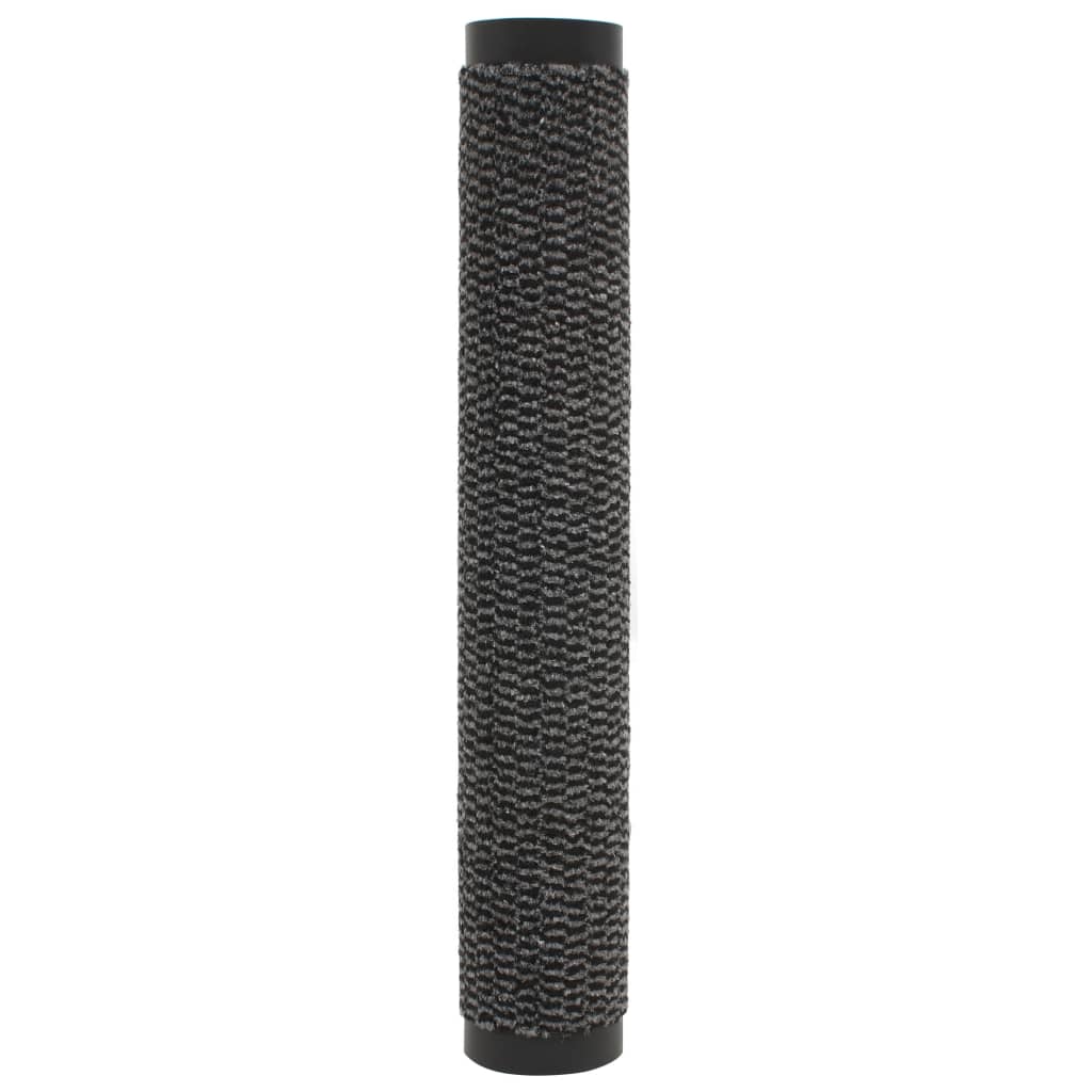 Droogloopmatten 2 st rechthoekig getuft 90x150 cm antraciet