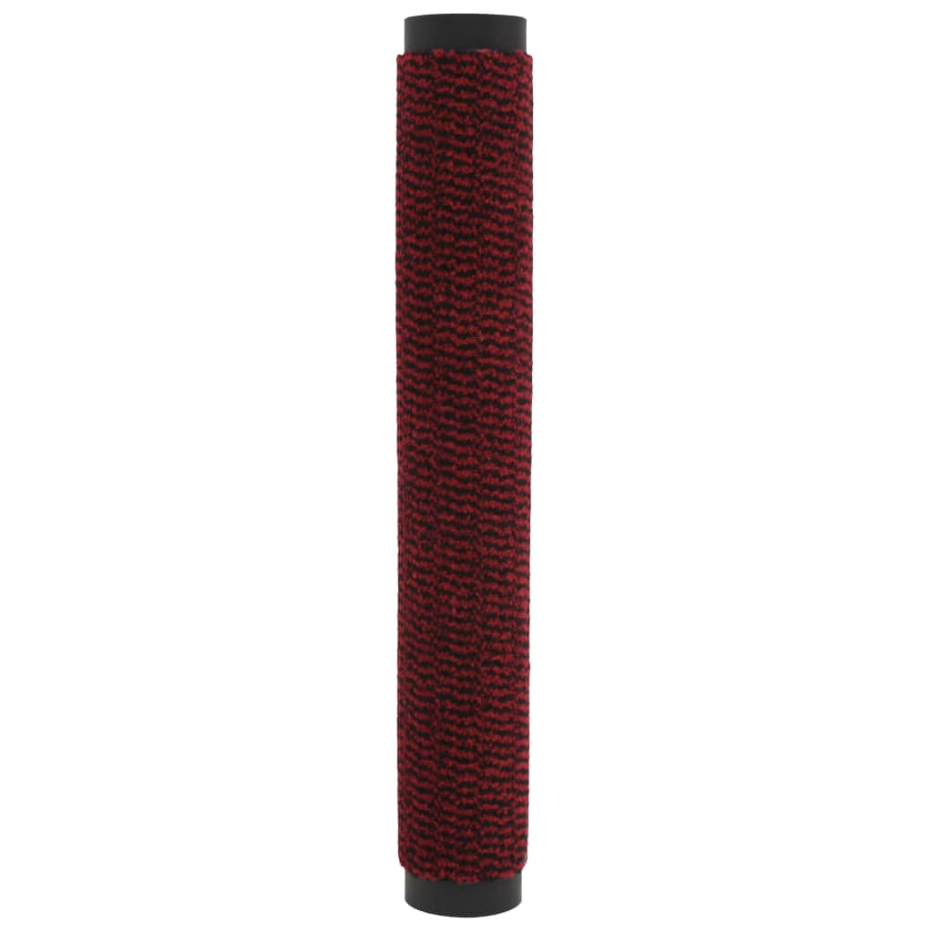 Droogloopmatten 2 st rechthoekig getuft 90x150 cm rood