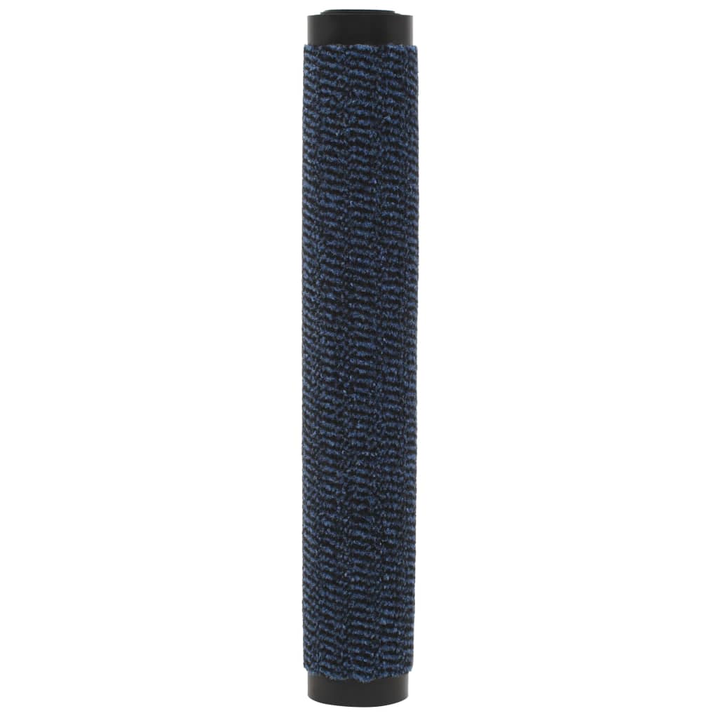 Droogloopmatten 2 st rechthoekig getuft 120x180 cm blauw