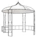 Prieel rond 300x290 cm wit
