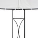 Prieel rond 300x290 cm wit