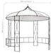 Prieel rond 300x290 cm wit