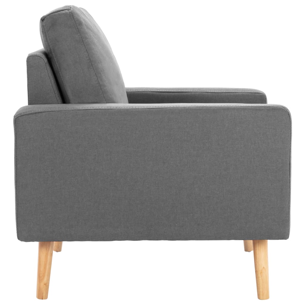Fauteuil stof lichtgrijs