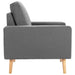 Fauteuil stof lichtgrijs