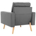 Fauteuil stof lichtgrijs