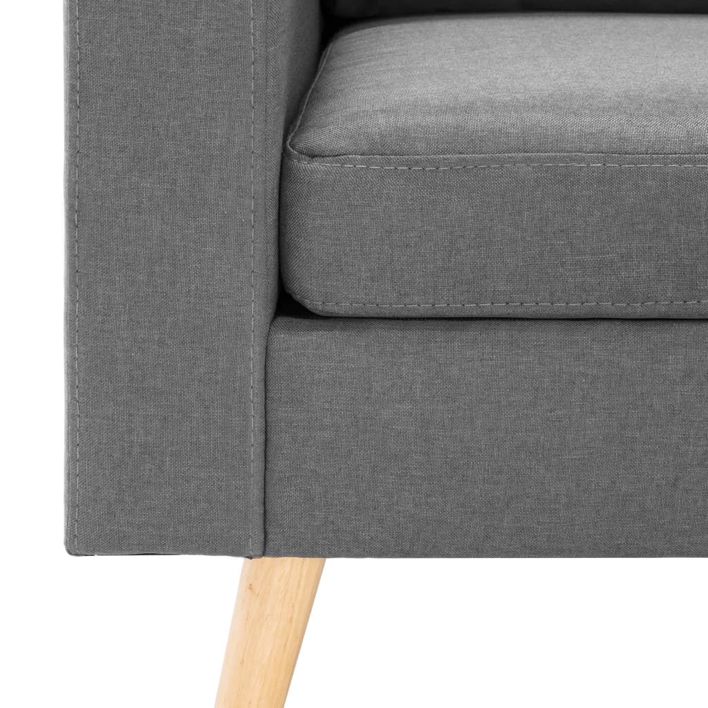 Fauteuil stof lichtgrijs