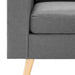Fauteuil stof lichtgrijs