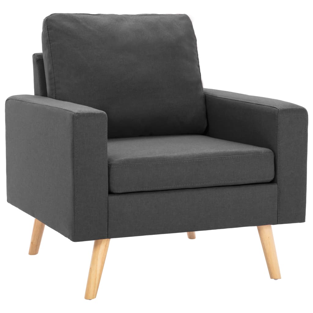 Fauteuil stof donkergrijs