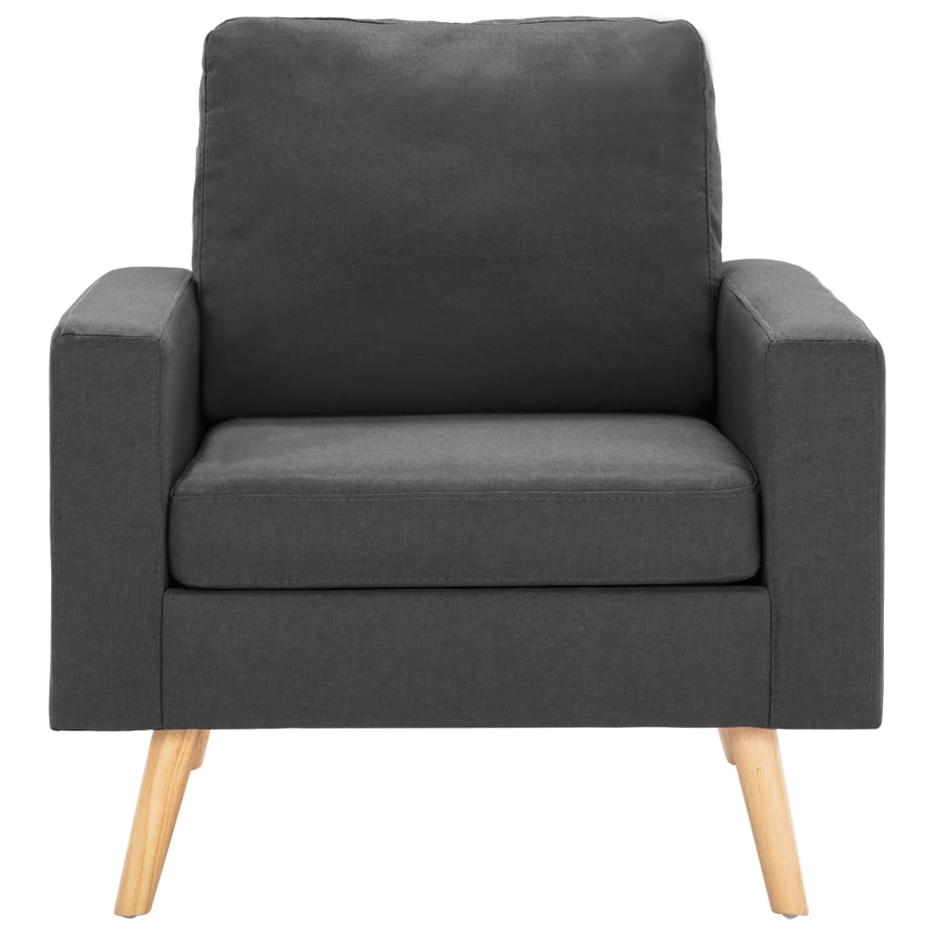 Fauteuil stof donkergrijs