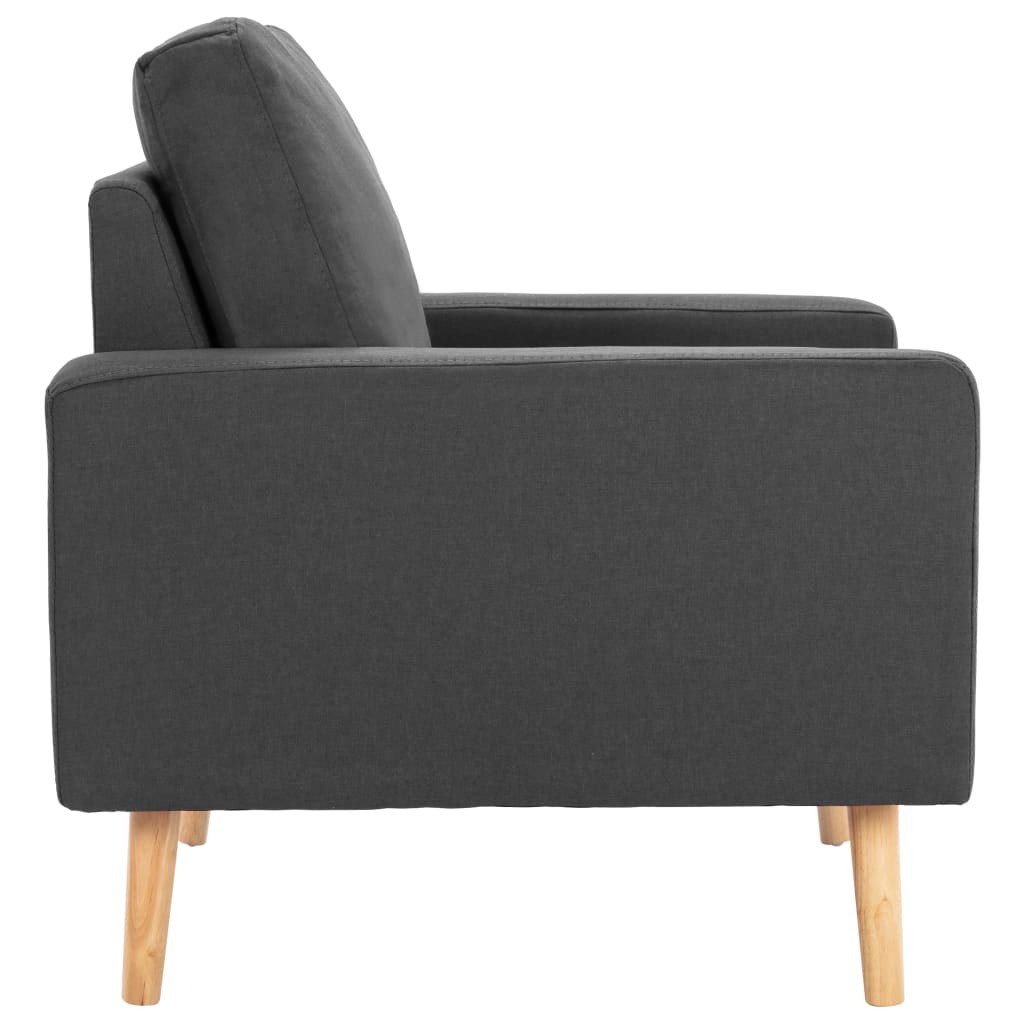 Fauteuil stof donkergrijs