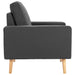 Fauteuil stof donkergrijs