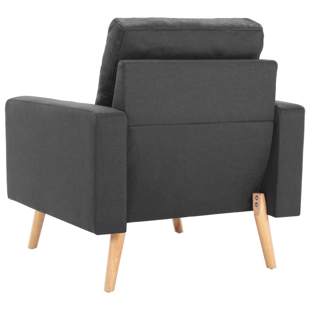 Fauteuil stof donkergrijs
