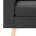 Fauteuil stof donkergrijs
