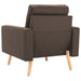 Fauteuil stof bruin