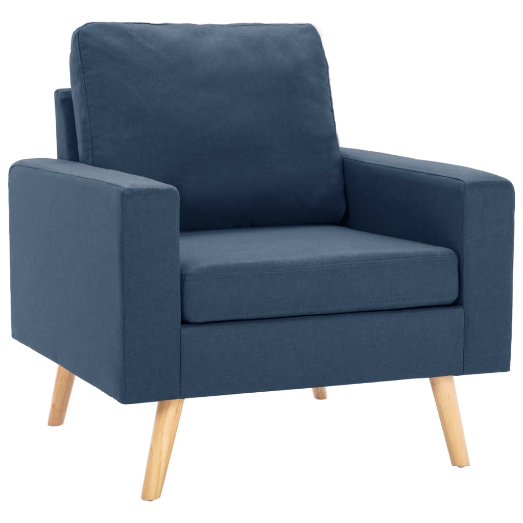Fauteuil stof blauw