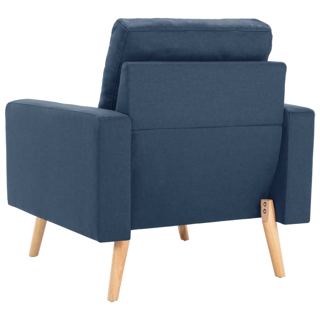 Fauteuil stof blauw