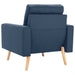Fauteuil stof blauw