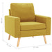 Fauteuil stof geel