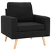 Fauteuil stof zwart