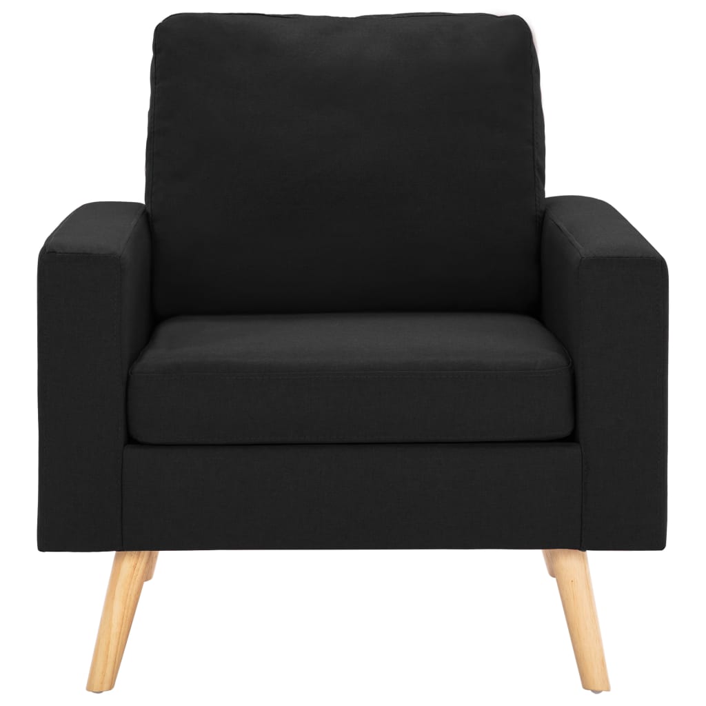 Fauteuil stof zwart