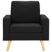 Fauteuil stof zwart