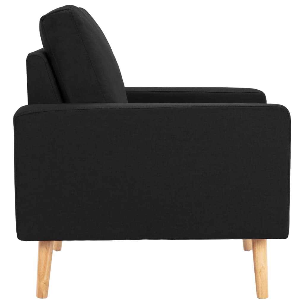 Fauteuil stof zwart