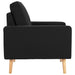 Fauteuil stof zwart