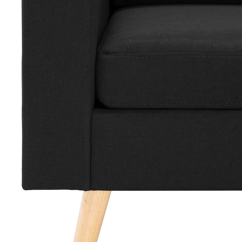 Fauteuil stof zwart