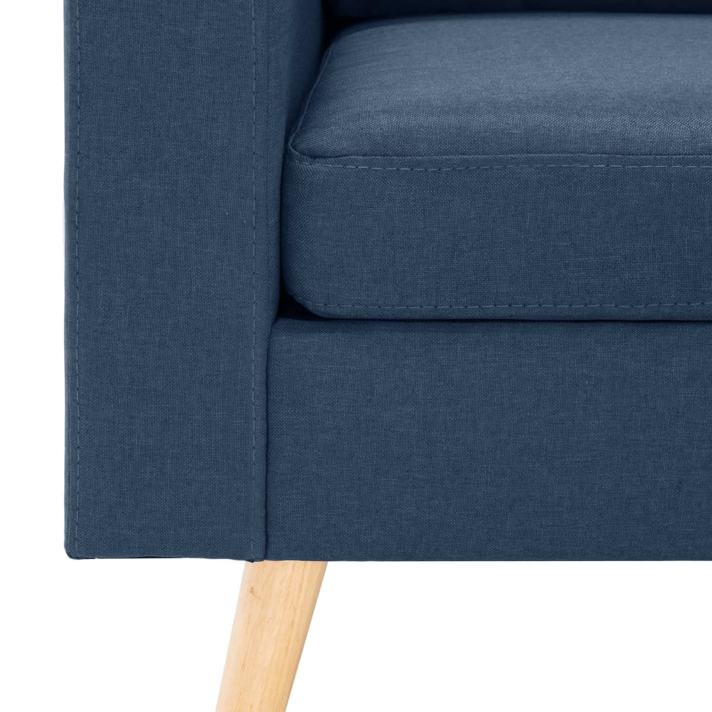 Tweezitsbank stof blauw