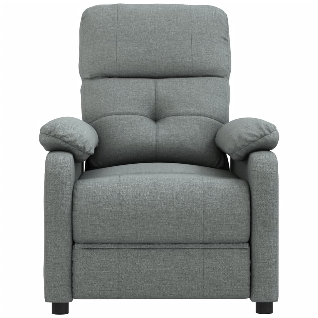 Fauteuil verstelbaar stof donkergrijs