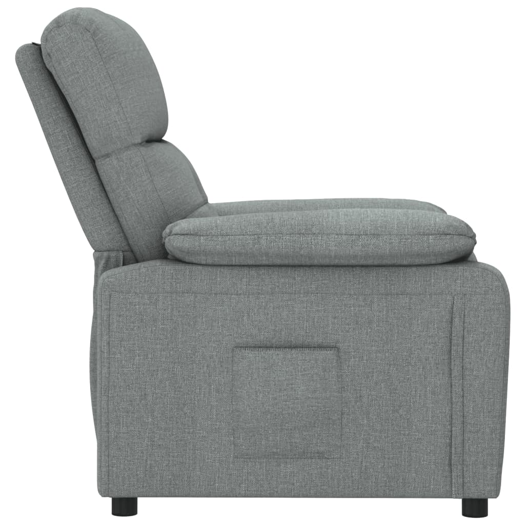 Fauteuil verstelbaar stof donkergrijs